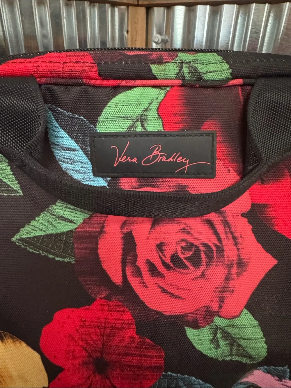 Vera Bradley Havana Rose Insulated Lunch Bag 8.5x9